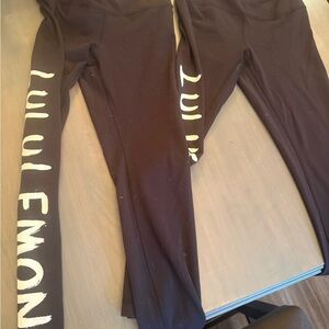 2 for $30! Barely worn black branded Lululemon yoga pants - sz 6